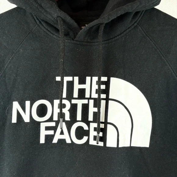 The North Face Womens Half Dome Fleece Pullover Hoodie Cozy Classic Lounge M EUC - Picture 4 of 7